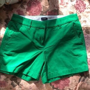 J. Crew Bright Green Women's Chino Bermuda Shorts